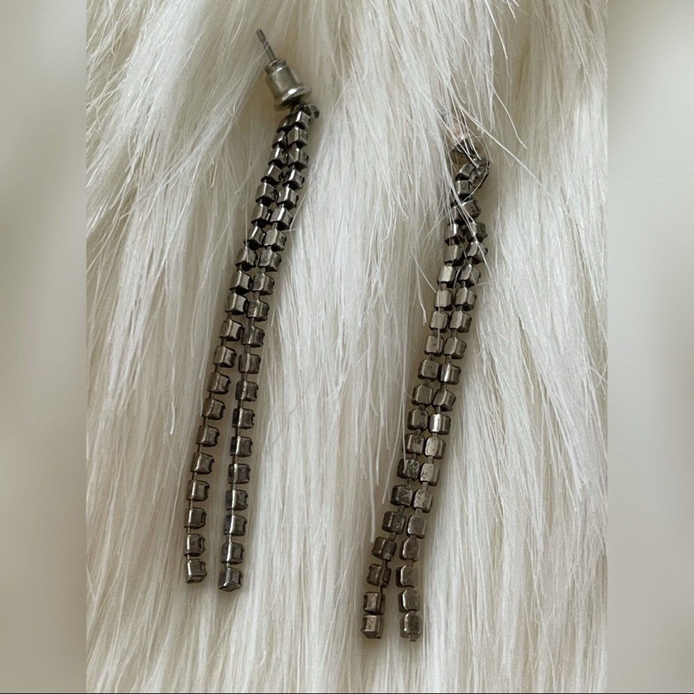 Dangle Rhinestone Earrings - Picture 4 of 4